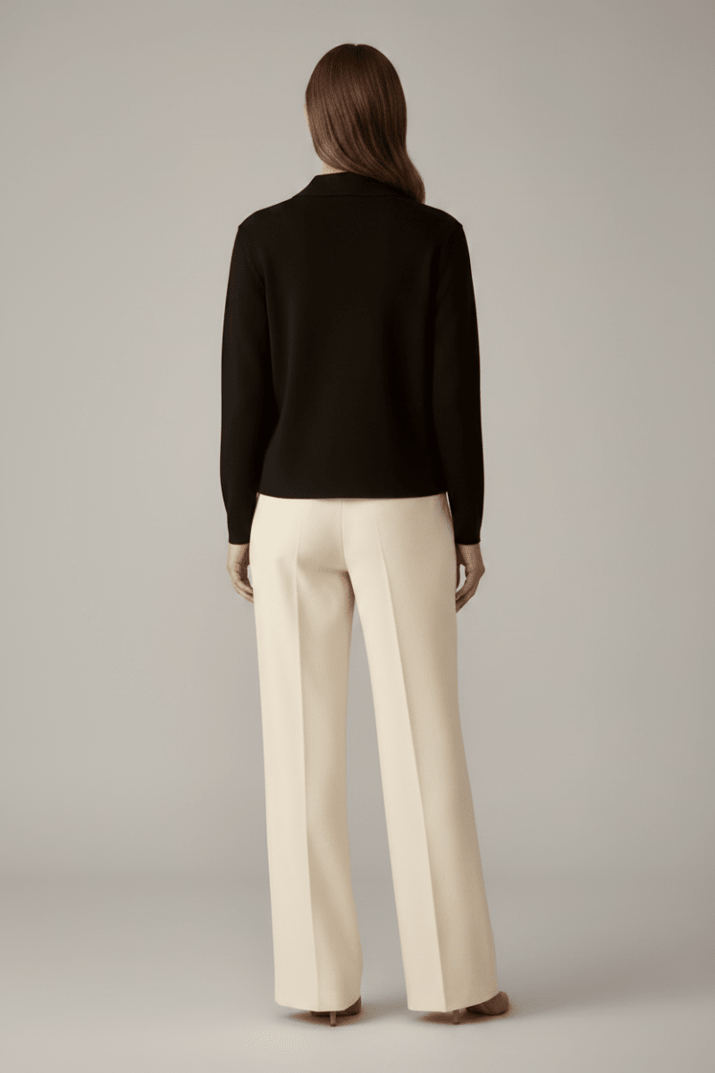 Vila Strickjacke Langarm Strick Black Beauty