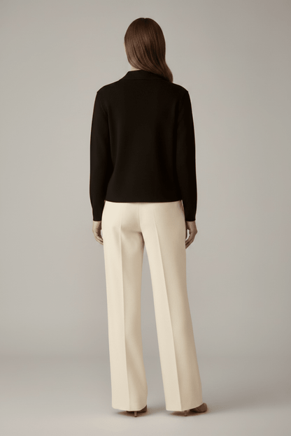 Vila Strickjacke Langarm Strick Black Beauty