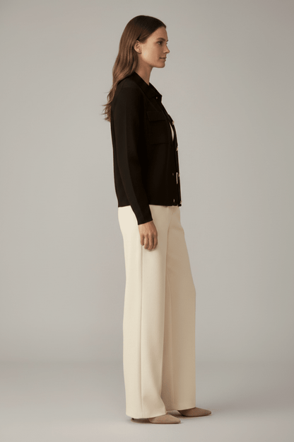 Vila Strickjacke Langarm Strick Black Beauty