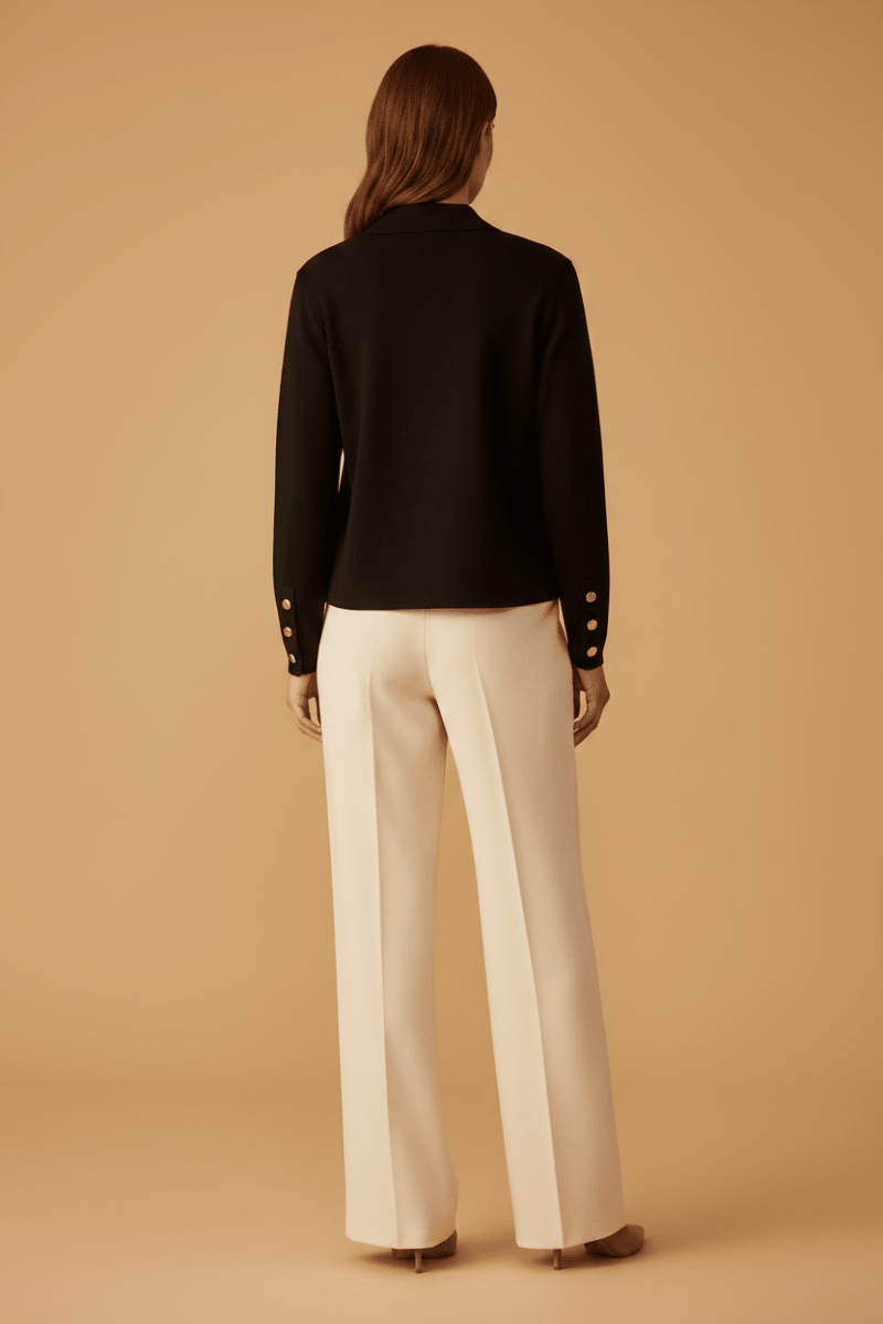 Vila Strickjacke Langarm Strick Black Beauty