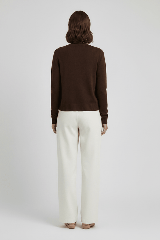 Vila Strickjacke Viril Kurz Langarm Strick Cardigan Coffee Bean
