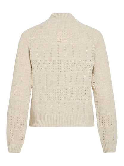 Vila Strickjacke Visapna in Super Light Natural Melange