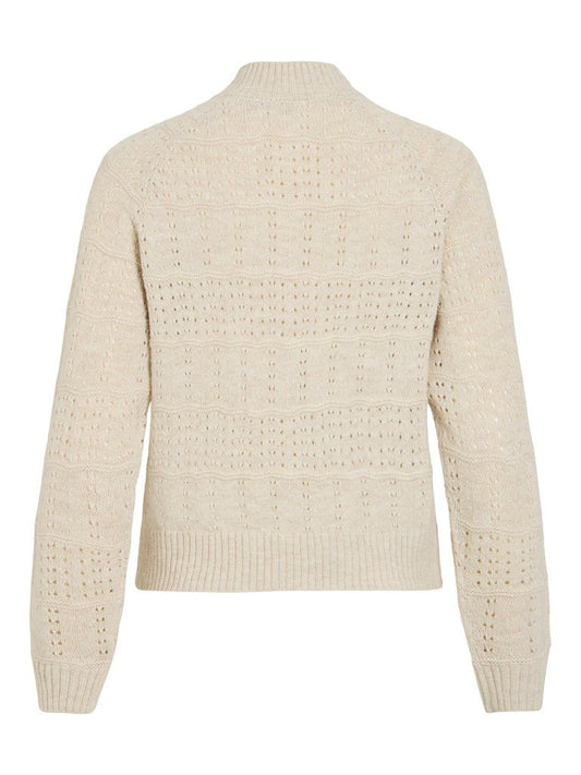 Vila Strickjacke Visapna in Super Light Natural Melange