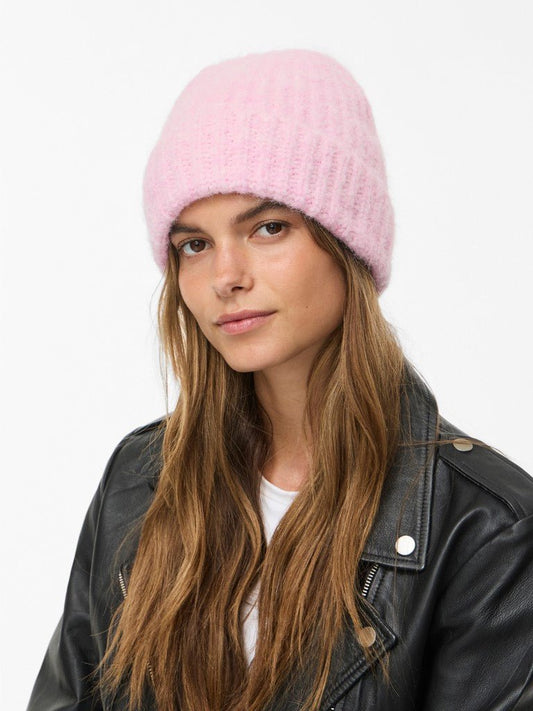 Vila Strickmütze Knit Beanie in Ballet Slipper