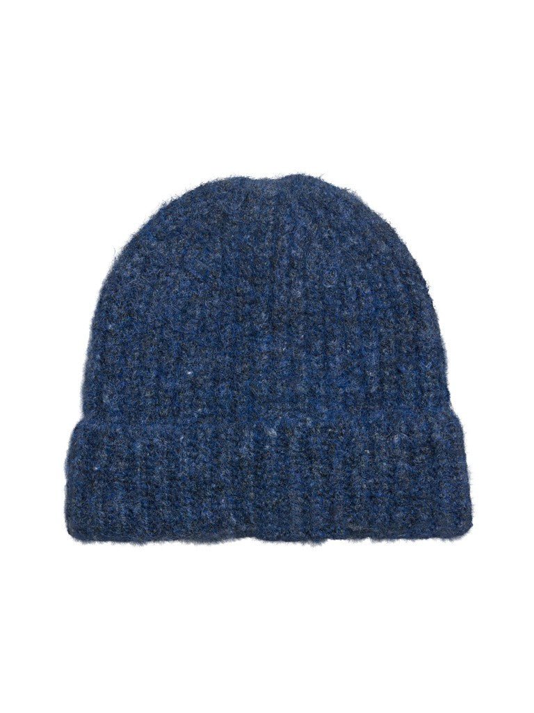 Vila Strickmütze Knit Beanie in Navy Peony