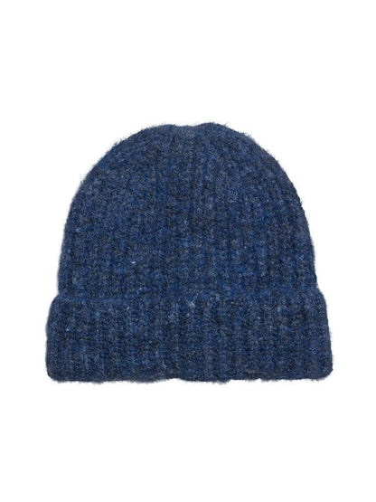 Vila Strickmütze Knit Beanie in Navy Peony