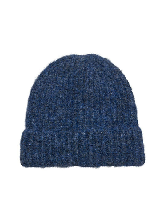 Vila Strickmütze Knit Beanie in Navy Peony