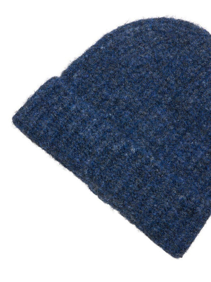 Vila Strickmütze Knit Beanie in Navy Peony
