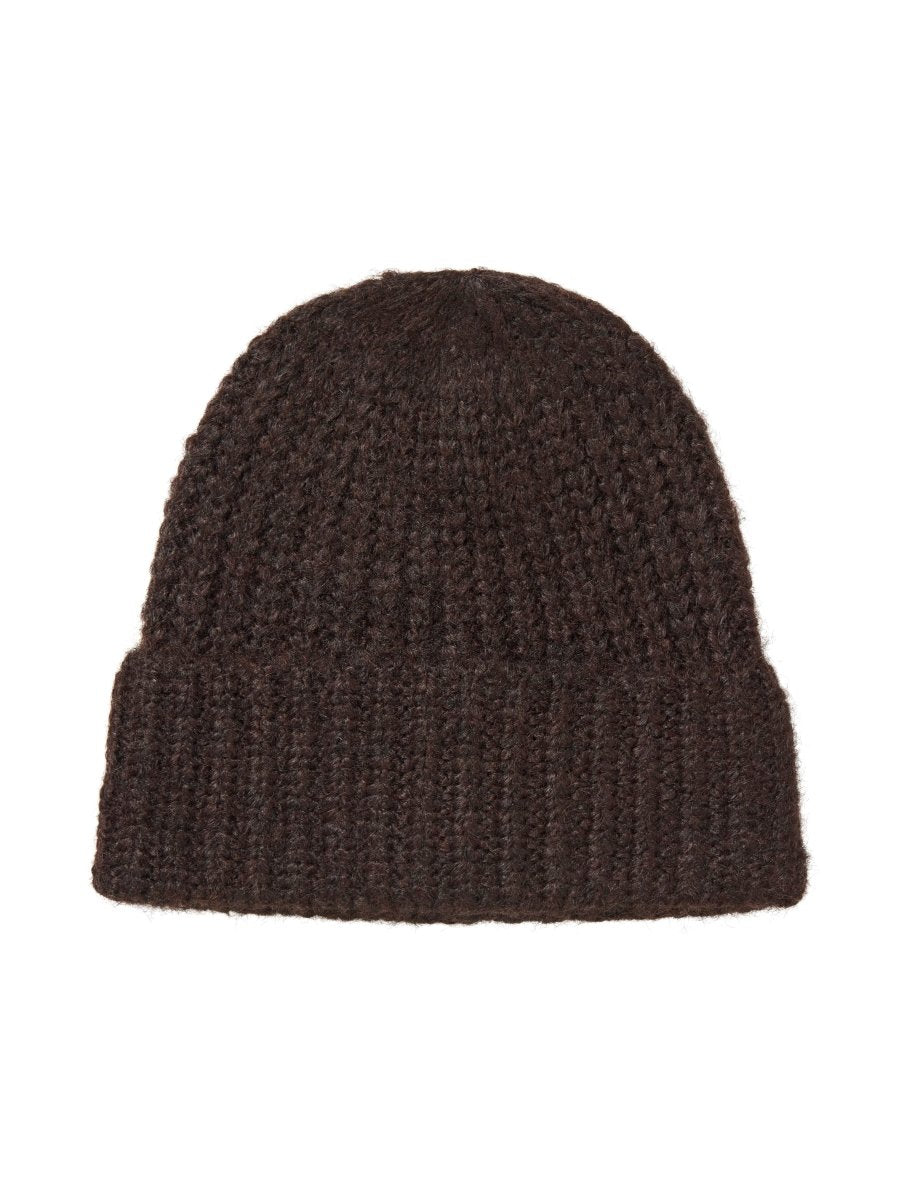 Vila Strickmütze New Knit Beanie in Coffee Bean