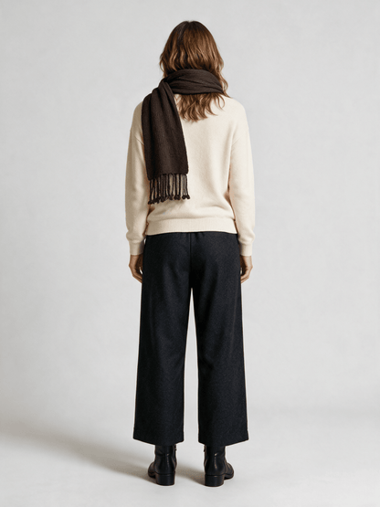 Vila Strickschal New Knit Scarf in Coffee Bean