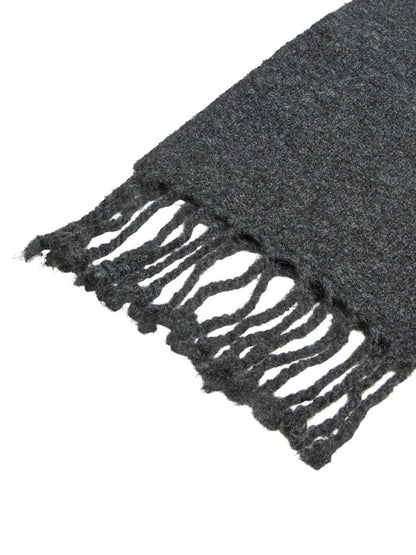 Vila Strickschal New Knit Scarf in Dark Grey Melange