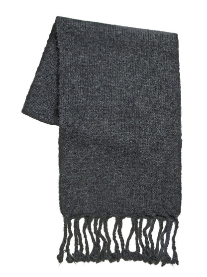 Vila Strickschal New Knit Scarf in Dark Grey Melange