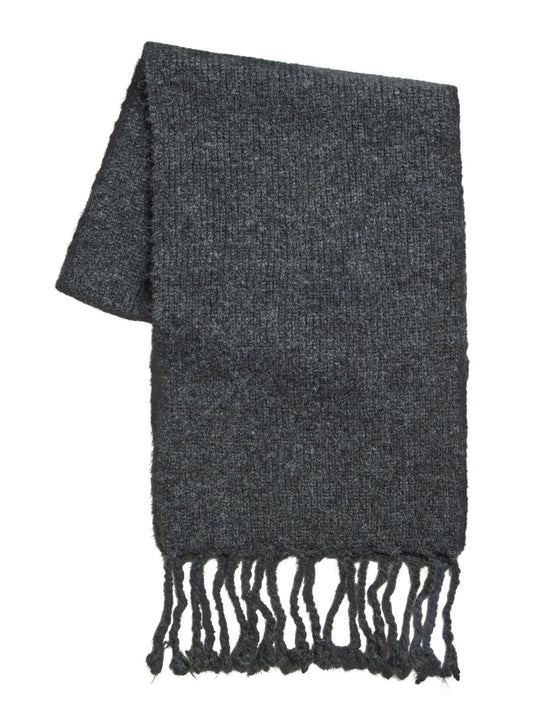 Vila Strickschal New Knit Scarf in Dark Grey Melange