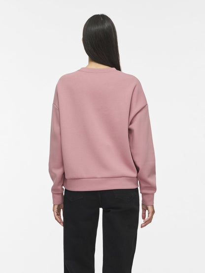 Vila Sweatshirt VIREFLECT mit Stickerei langarm in Nostalgia Rose