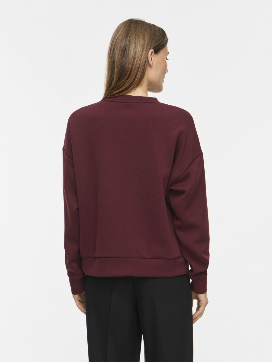 Vila Sweatshirt VIREFLECT mit Stickerei langarm in Port Royale