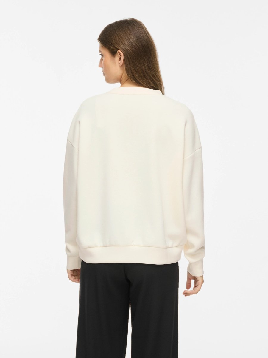 Vila Sweatshirt Vireflect Rundhals Langarm Birch Iconic Port Royale