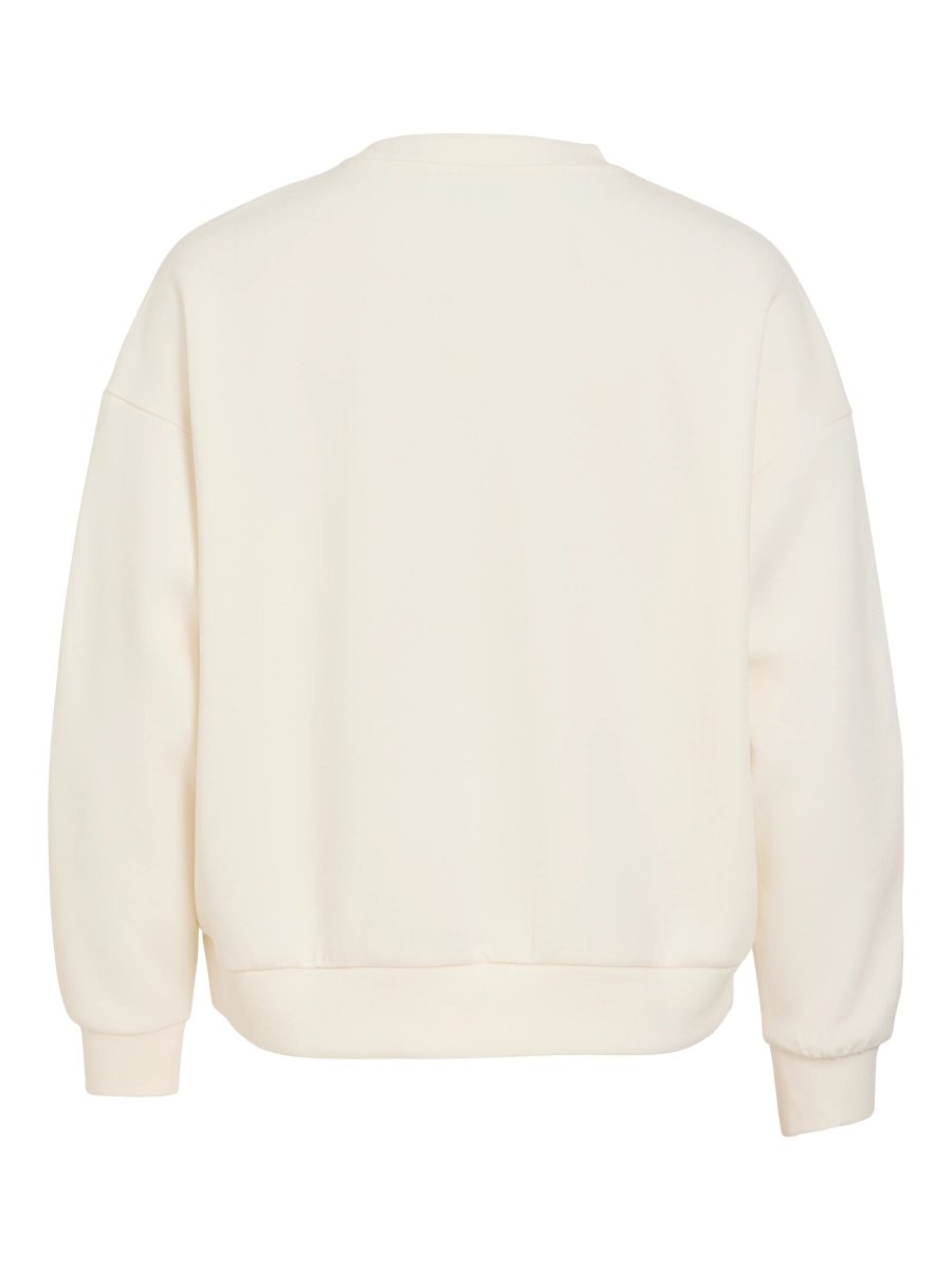 Vila Sweatshirt Vireflect Rundhals Langarm Birch Iconic Port Royale