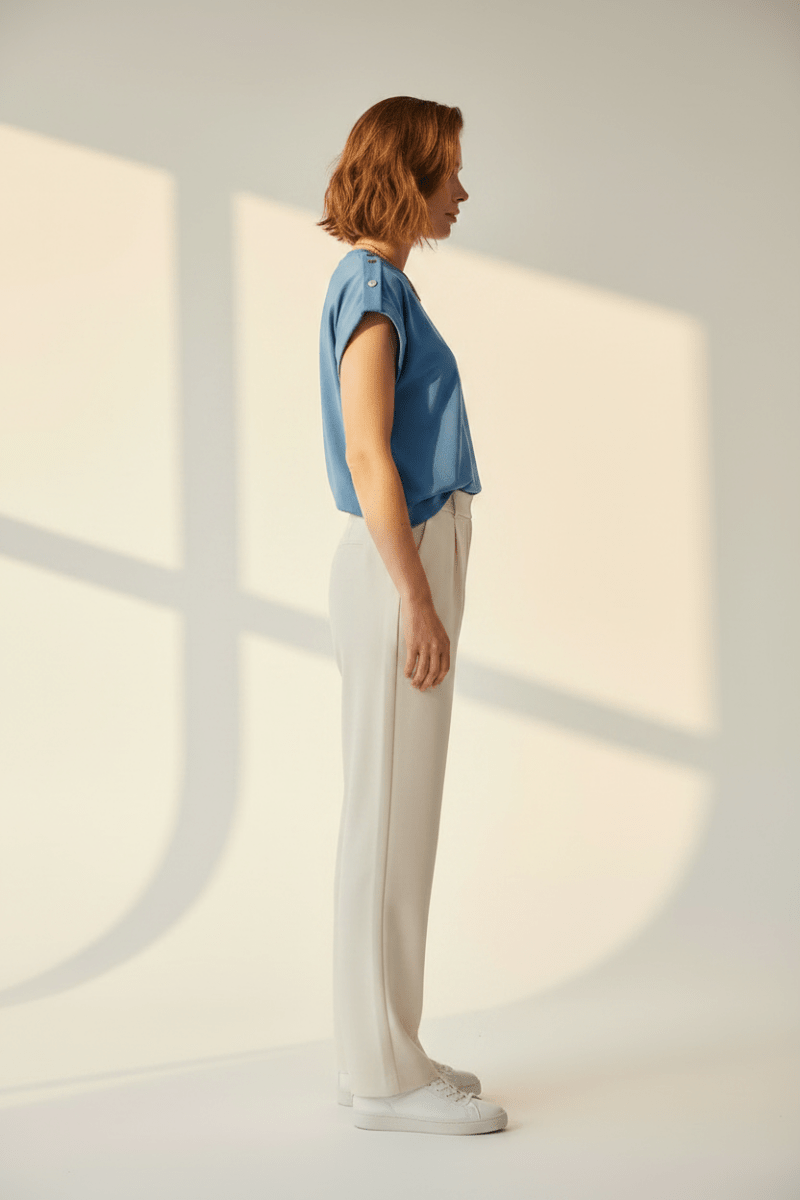 Vila T-Shirt Blau