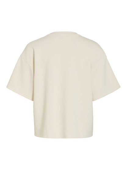 Vila T-Shirt Rundhals 3/4-Arm Sweat Birch