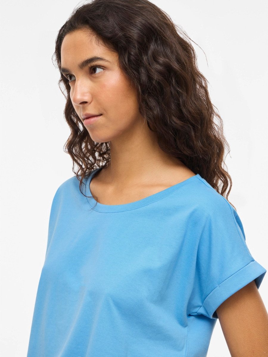 Vila T-Shirt Vidreamers in der Farbe Blue Surf