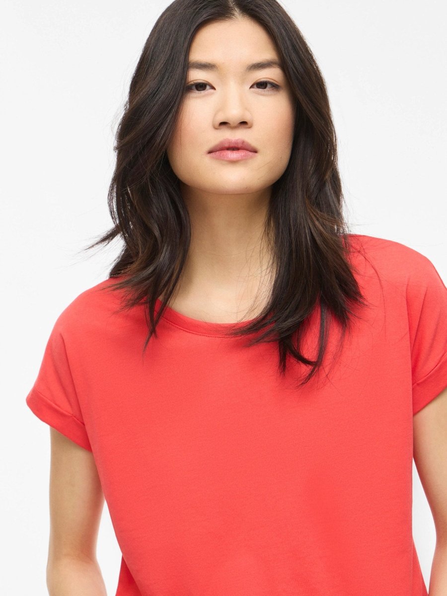 Vila T-Shirt Vidreamers in der Farbe Hibiscus