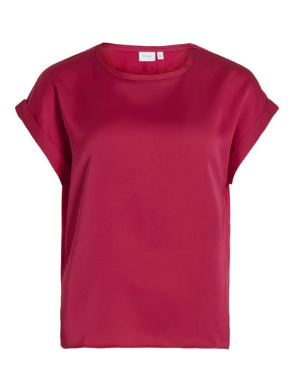 Vila T-Shirt Vielette Cerise