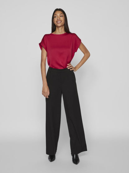 Vila T-Shirt Vielette Cerise