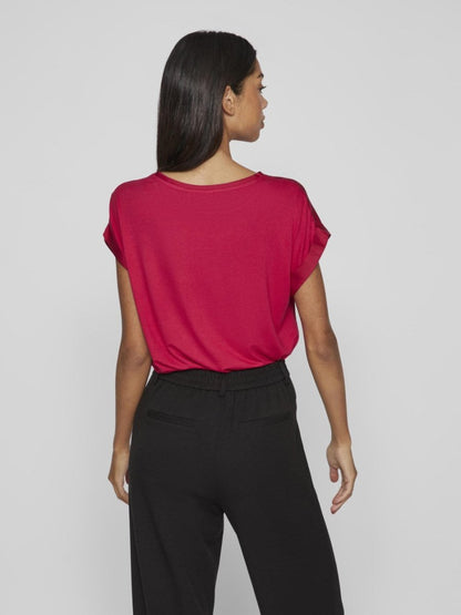 Vila T-Shirt Vielette Cerise
