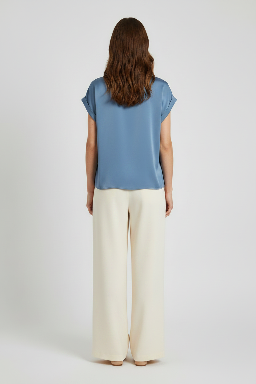 Vila T-Shirt Viellette Coronet Blue