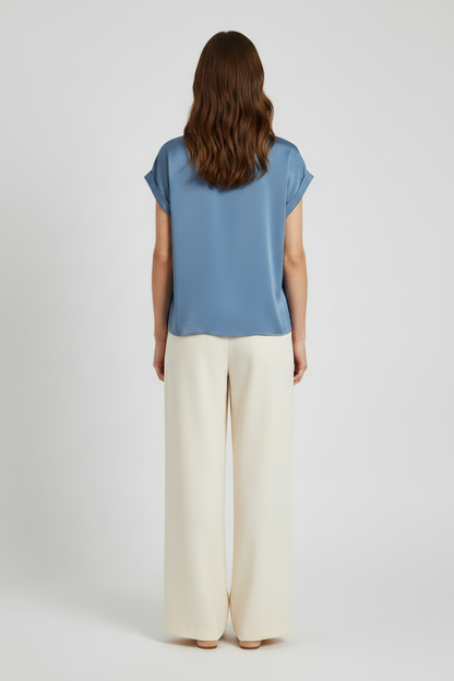 Vila T-Shirt Viellette Coronet Blue
