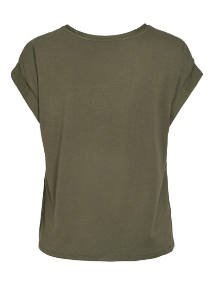 Vila T-Shirt Viellette in der Farbe Dusty Olive