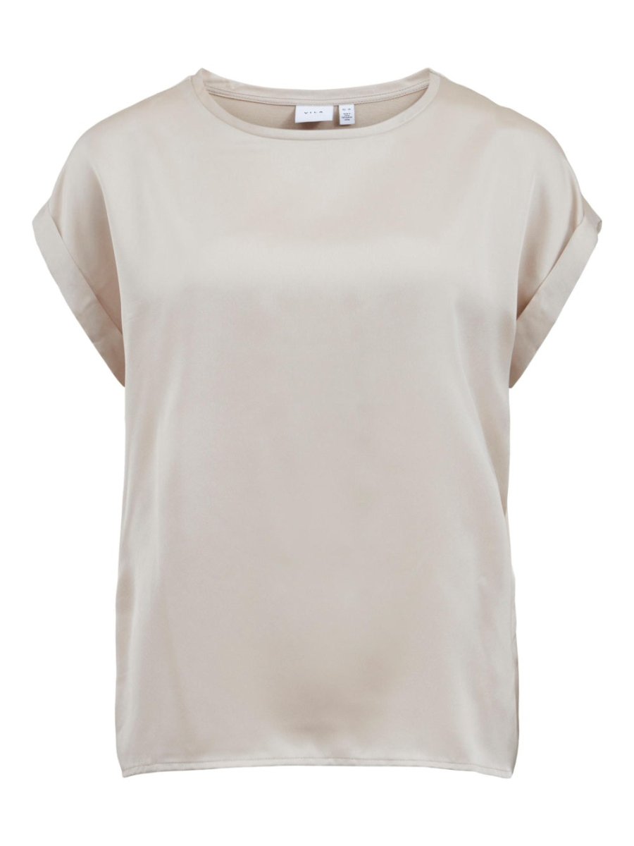 Vila T-shirt Viellette Satin Top