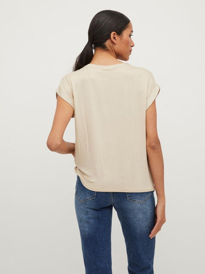 Vila T-shirt Viellette Satin Top