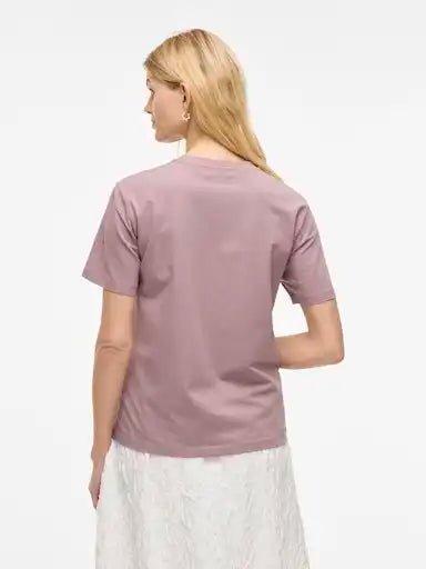 Vila T-Shirt Vinora Toadstool in der Farbe Taupe