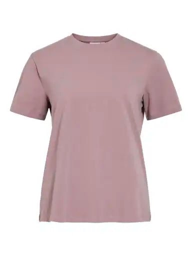 Vila T-Shirt Vinora Toadstool in der Farbe Taupe