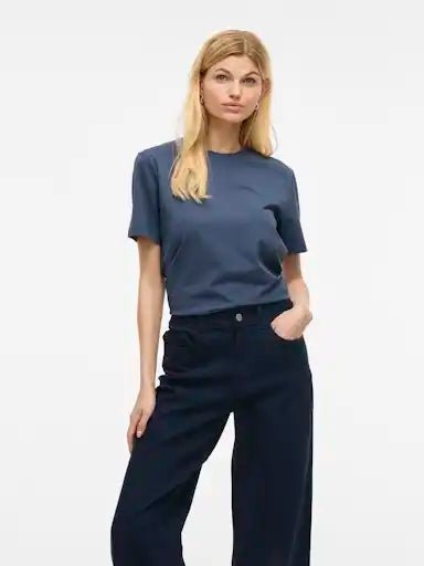 Vila T-Shirt Vinora Vintage Indigo