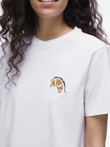 Vila T-Shirt Vinora White Crossaint