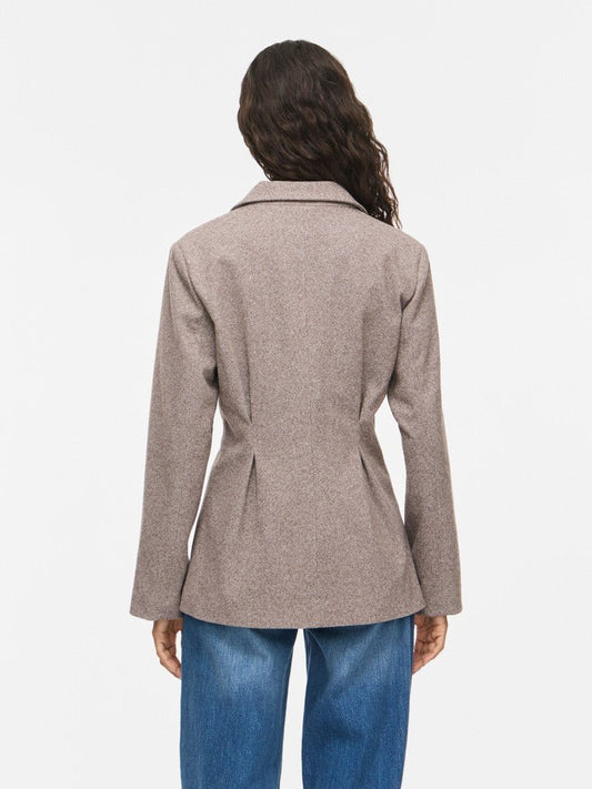 Vila Taillierte Jacke Visolene in Coffee Bean