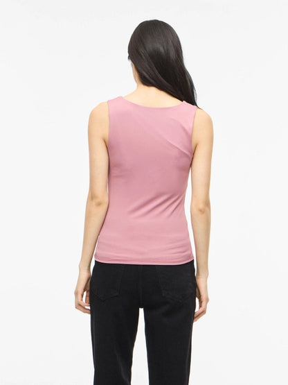 Vila Tanktop VIKENZA U - NECK S/L TANK TOP REV in Nostalgia Rose