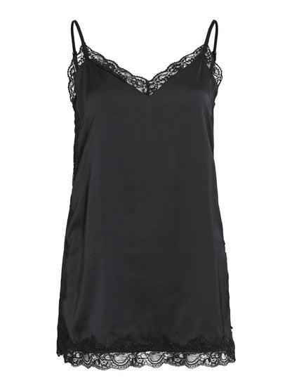 Vila Top Spitzen Black Beauty