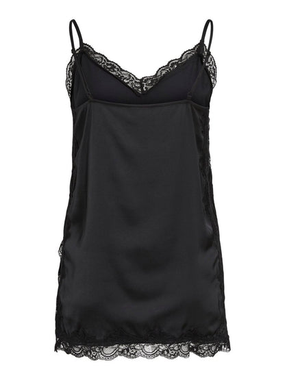 Vila Top Spitzen Black Beauty