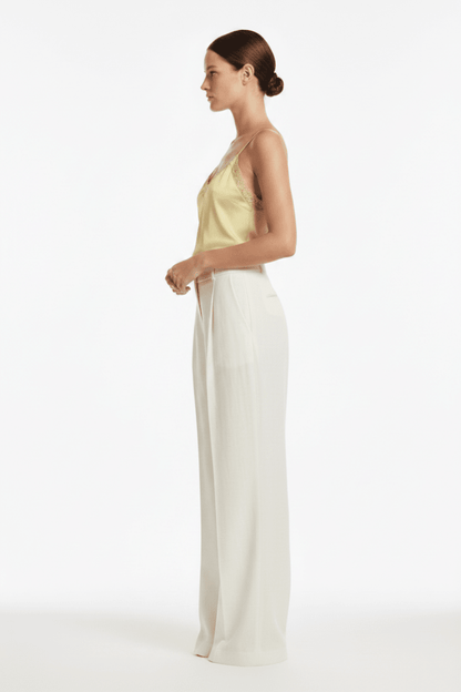 Vila Top VIENNA RAVENNA LACE SINGLET - NOOS - Pastel Yellow
