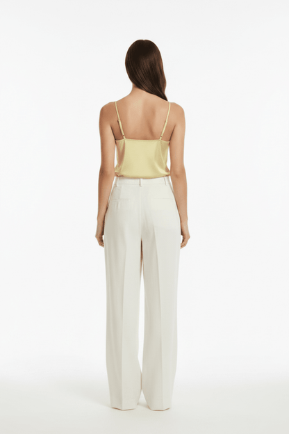 Vila Top VIENNA RAVENNA LACE SINGLET - NOOS - Pastel Yellow