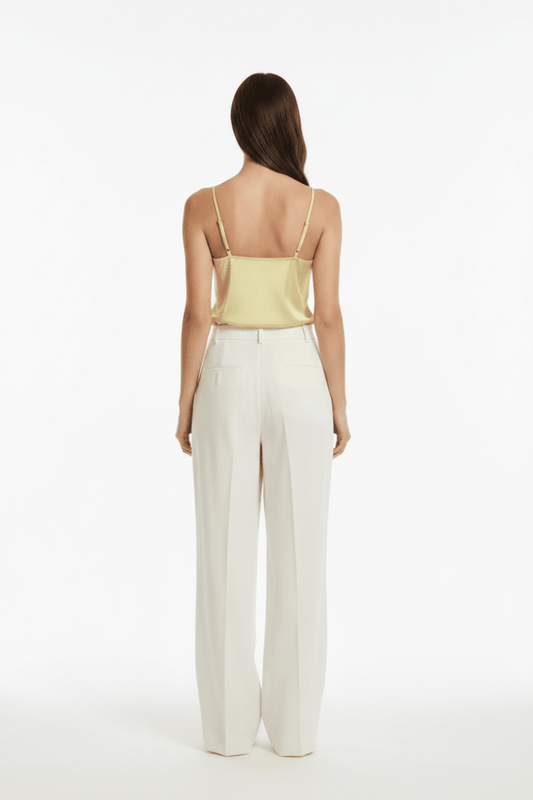 Vila Top VIENNA RAVENNA LACE SINGLET - NOOS - Pastel Yellow