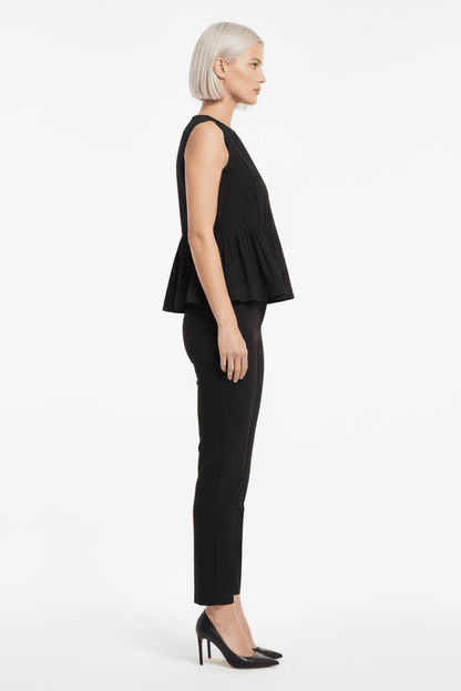 VILA Top VIJIMBA O - NECK S/L TOP - Black Beauty
