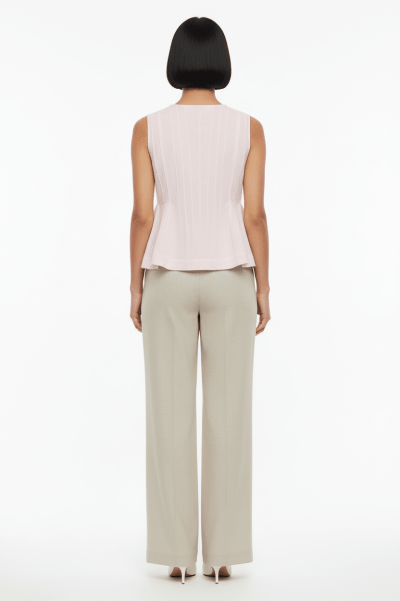 VILA Top VIJIMBA O - NECK S/L TOP - Cherry Blossom