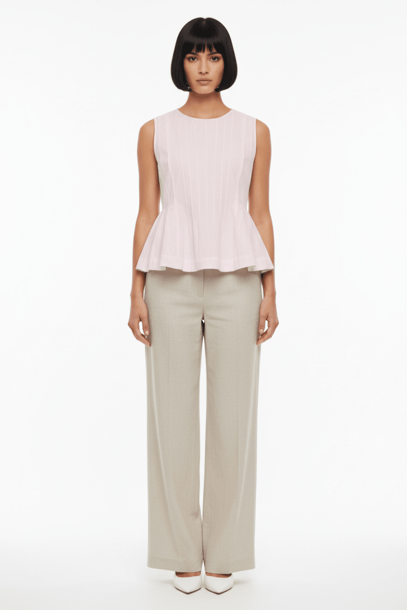 VILA Top VIJIMBA O - NECK S/L TOP - Cherry Blossom