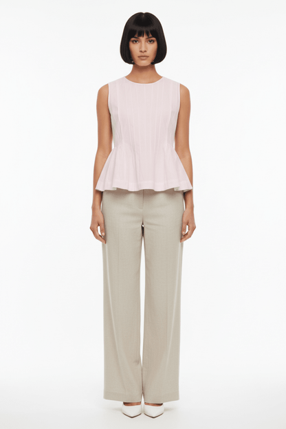 VILA Top VIJIMBA O - NECK S/L TOP - Cherry Blossom