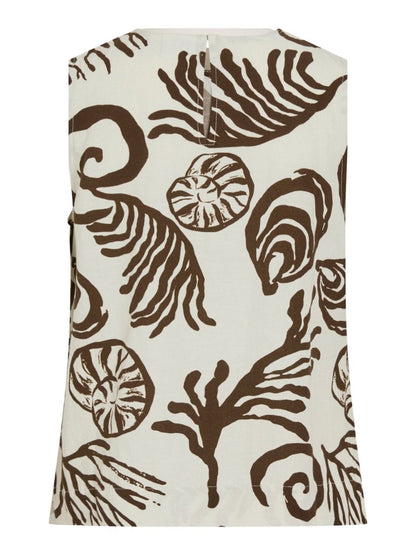 Vila Top VIKAM CORA S/L TOP - Slate Black CORA