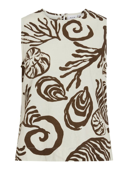 Vila Top VIKAM CORA S/L TOP - Slate Black CORA